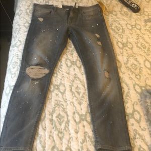 H&M skinny regular waist ankle jeans